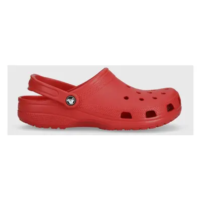 Pantofle Crocs Classic červená barva, 10001