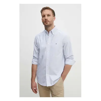 Bavlněná košile Tommy Hilfiger regular, s límečkem button-down, MW0MW36238