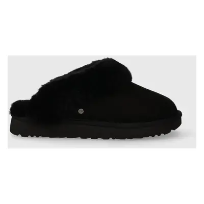 Semišové papuče UGG Classic Slipper II 1130876 BLK černá barva