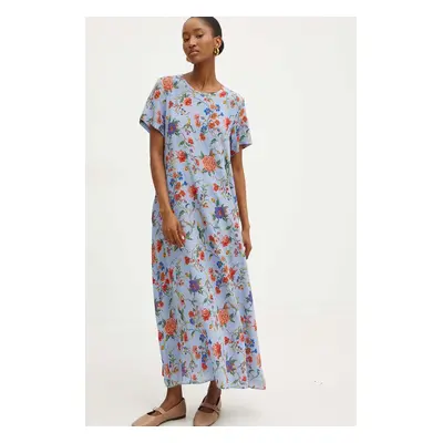 Hedvábné šaty Weekend Max Mara maxi, 2425226101600