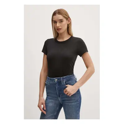 Tričko Calvin Klein Jeans černá barva, J20J223909