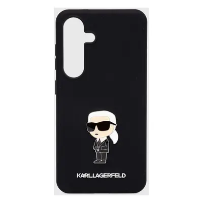 Obal na telefon Karl Lagerfeld S24 S921 černá barva, KLHCS24SSMHKNPK