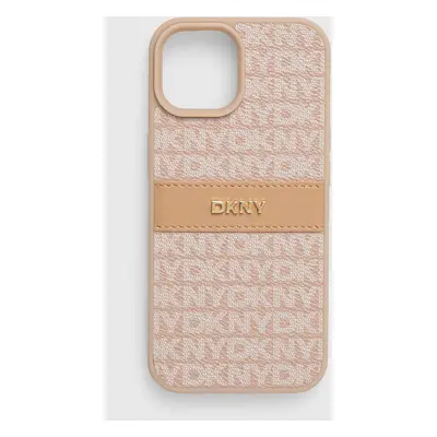 Obal na telefon Dkny iPhone 15 / 14 / 13 6.1 oranžová barva, DKHCP15SPRTHSLP