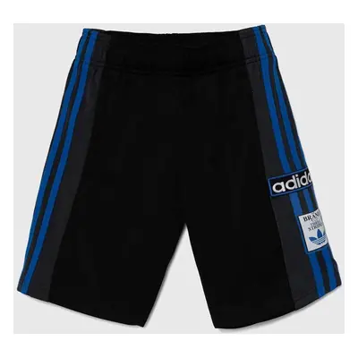 Dětské kraťasy adidas Originals SHORTS černá barva, s aplikací, nastavitelný pas, IW6009