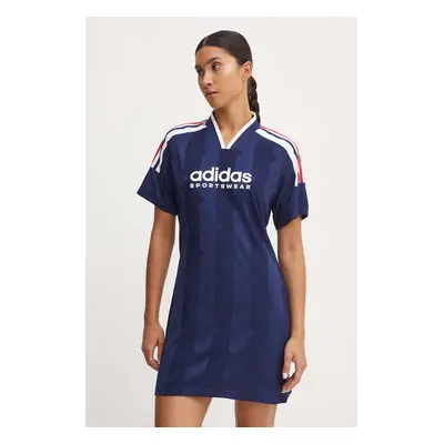 Šaty adidas Tiro tmavomodrá barva, mini, JG1323