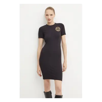 Šaty Versace Jeans Couture černá barva, mini, 77HAOT00 CJ03T