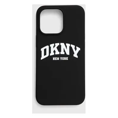 Obal na telefon Dkny iPhone 13 Pro / 13 6.1" černá barva, DKHMP13LSNYACH