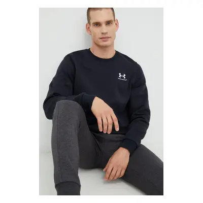 Mikina Under Armour pánská, černá barva, hladká, 1374250