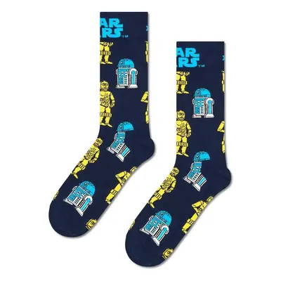 Ponožky Happy Socks x Star Wars R2D2 & C3PO Sock tmavomodrá barva, P002883