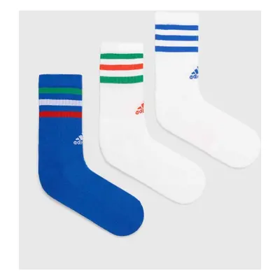 Ponožky adidas Essentials 3-pack bílá barva, IY8645