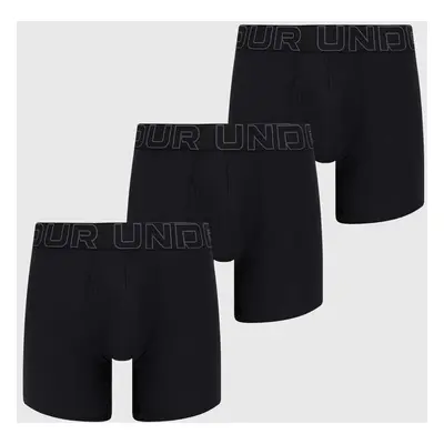 Boxerky Under Armour 3-pack pánské, černá barva