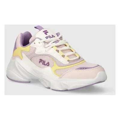 Dětské sneakers boty Fila Collene růžová barva