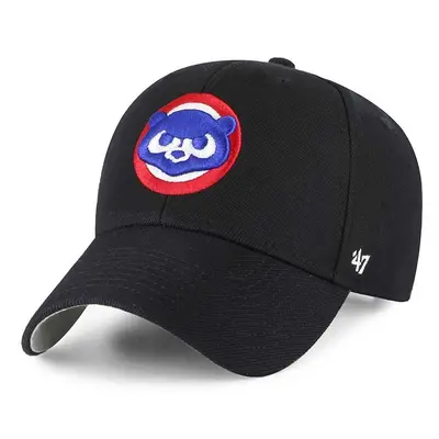 Kšiltovka 47 brand MLB Chicago Cubs černá barva, s aplikací, B-MVP05WBV-BKH