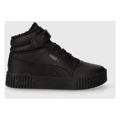 Dětské sneakers boty Puma Carina 2.0 Mid WTR PS černá barva