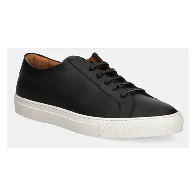 Kožené sneakers boty Polo Ralph Lauren Jermain Lux černá barva, 809913531002