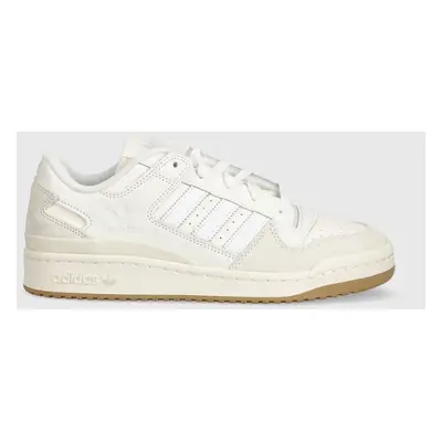 Kožené sneakers boty adidas Originals Forum Low bílá barva, ID6858