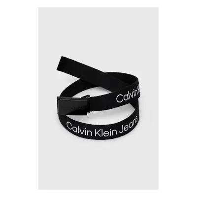 Dětský pásek Calvin Klein Jeans černá barva