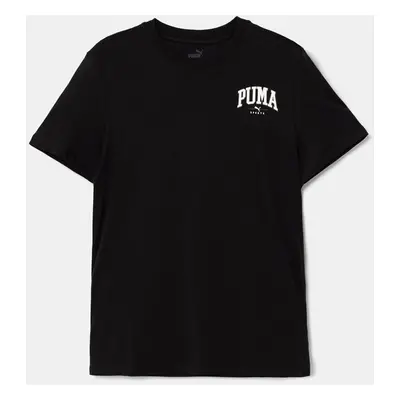 Dětské bavlněné tričko Puma SQUAD Smallphic Tee černá barva, s potiskem, 682773