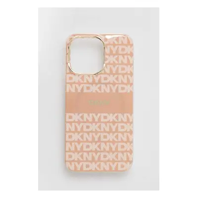 Obal na telefon Dkny iPhone 13 Pro / 13 6.1 oranžová barva, DKHMP13LHRHSEP