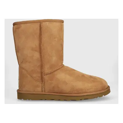 Semišové sněhule UGG Classic Short hnědá barva, 5800