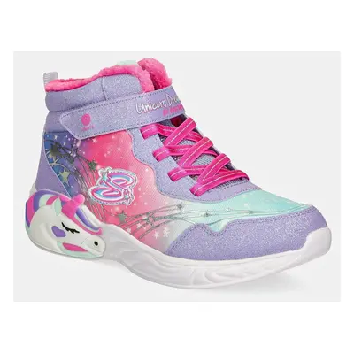 Dětské sneakers boty Skechers UNICORN DREAMS fialová barva, 303057L