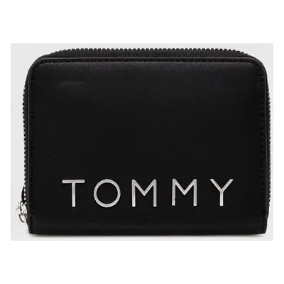 Peněženka Tommy Jeans černá barva, AW0AW16390