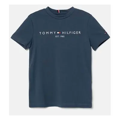 Dětské bavlněné tričko Tommy Hilfiger s potiskem, KS0KS00397