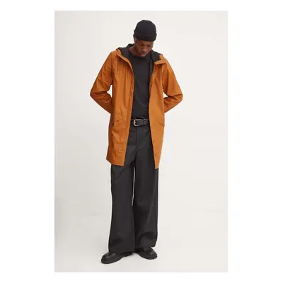 Nepromokavá bunda Rains Long Jacket W3 oranžová barva, přechodná, 12020-63