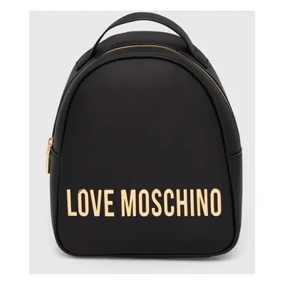 Batoh Love Moschino dámský, černá barva, malý, s aplikací, JC4197PP1LKD0000