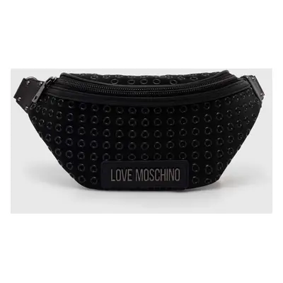 Ledvinka Love Moschino černá barva, JC4060PP1LLH100A