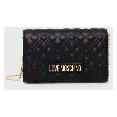 Kabelka Love Moschino černá barva, JC4079PP1LLA0000