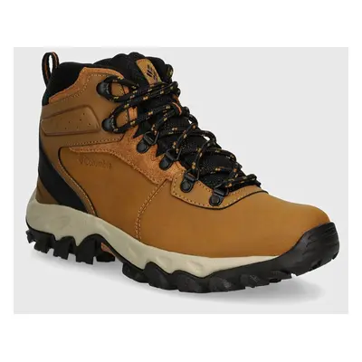 Boty Columbia Newton Ridge Plus Waterproof pánské, hnědá barva, 1594731