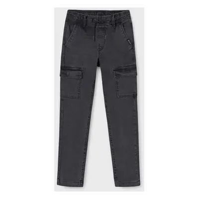 Dětské rifle Mayoral denim jogger cargo 7534