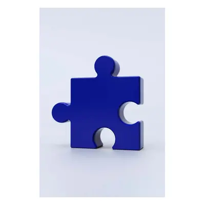 Dekorativní váza Fluid Market Blue Puzzle Vase