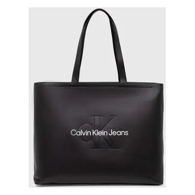 Kabelka Calvin Klein Jeans černá barva, K60K612222