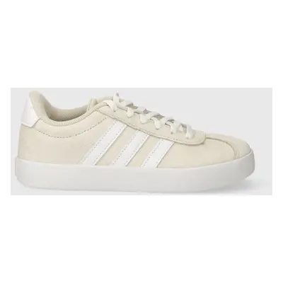 Dětské sneakers boty adidas VL COURT 3.0 K béžová barva