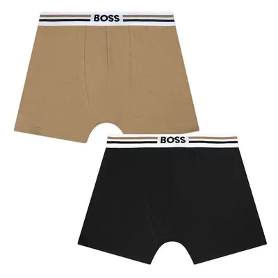 Dětské boxerky BOSS 2-pack tmavomodrá barva, J51596