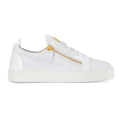 Kožené sneakers boty Giuseppe Zanotti May London bílá barva, RU00010.004