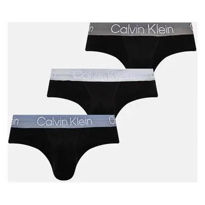 Spodní prádlo Calvin Klein Underwear 3-pack pánské, černá barva