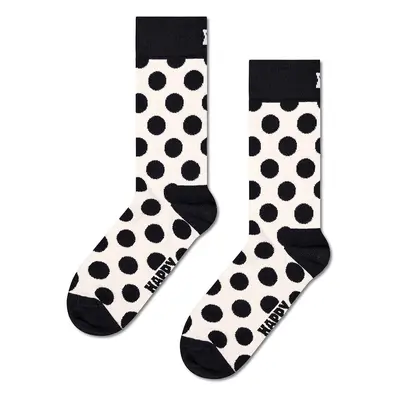 Ponožky Happy Socks Big Dot Sock bílá barva, P001587