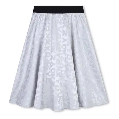 Dětská sukně Dkny šedá barva, mini, áčková, D60217