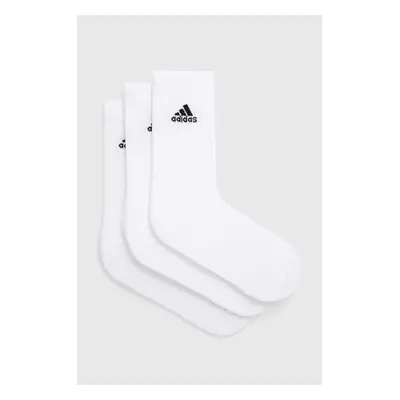 Ponožky adidas Performance C SPW CRW 3P 3-pack bílá barva, HT3446