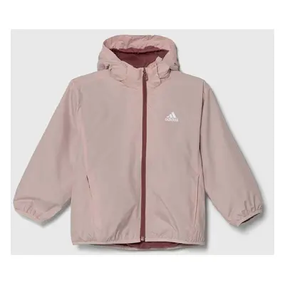 Dětská bunda adidas LK UTILITYKT růžová barva, IW0549