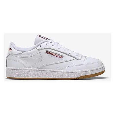 Kožené sneakers boty Reebok Classic Reebok Club C 85 bílá barva, IE1873-white