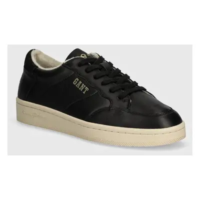 Kožené sneakers boty Gant PREPLA černá barva, 29531651 G00