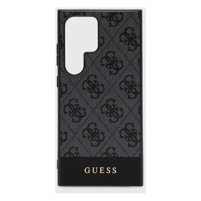 Obal na telefon Guess S24 Ultra S928 černá barva, GUHCS24LG4GLGR