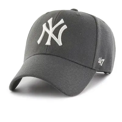 Čepice 47brand MLB New York Yankees šedá barva, s aplikací