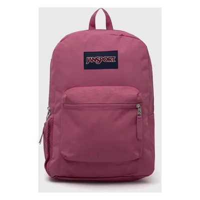 Batoh Jansport Cross Town růžová barva, velký, s aplikací, EK0A5BAI8O11