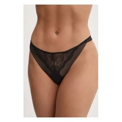 Tanga Calvin Klein Underwear černá barva, 000QF7910E