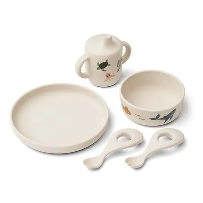 Sada pro miminko Liewood Ryle Printed Tableware Set